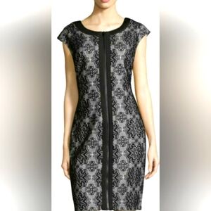 ❤️Jax Stunning Black and White Lace Zip Front Dress❤️